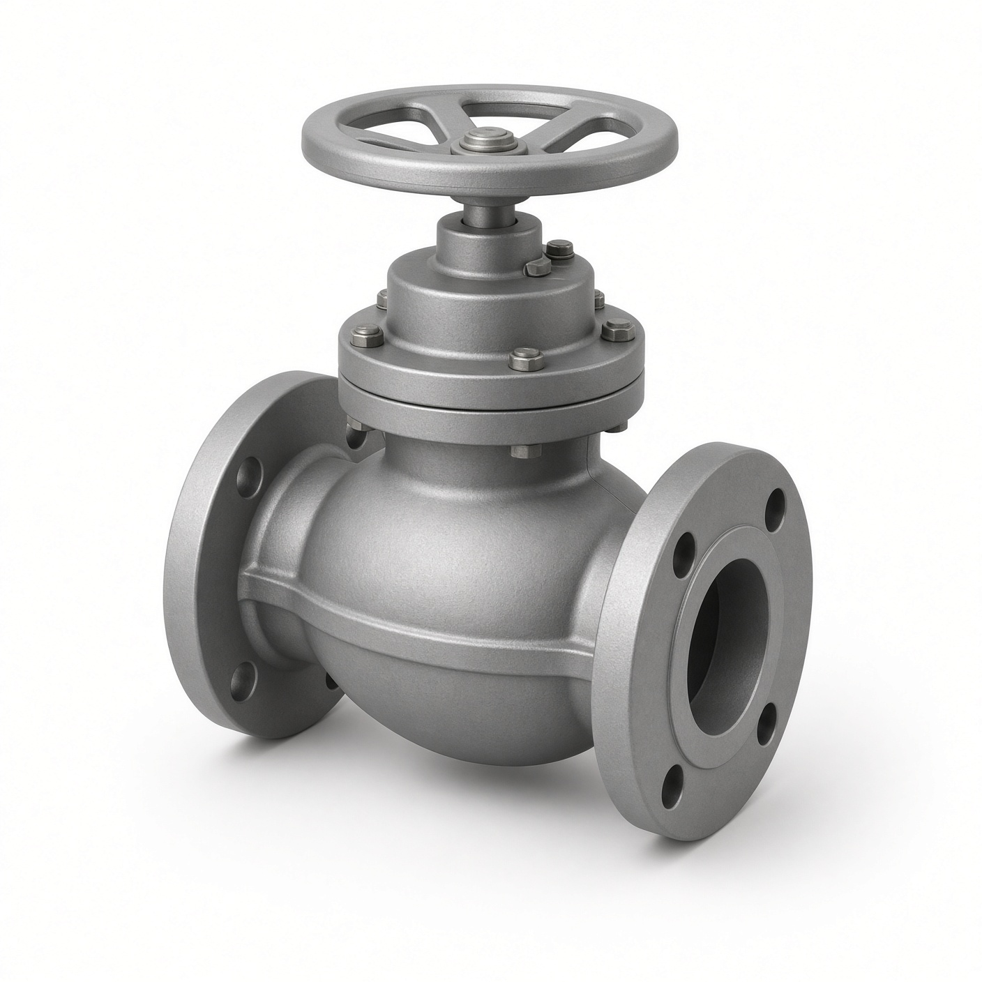 BDK industrial valve — Globe · 125 NB · CI · 150 · Flanged · Handwheel